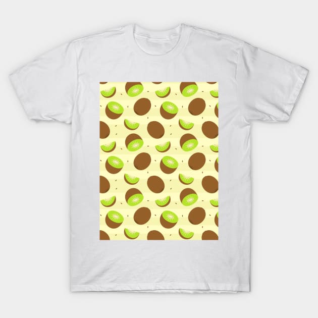 Kiwi Pattern T-Shirt by VEKTORKITA